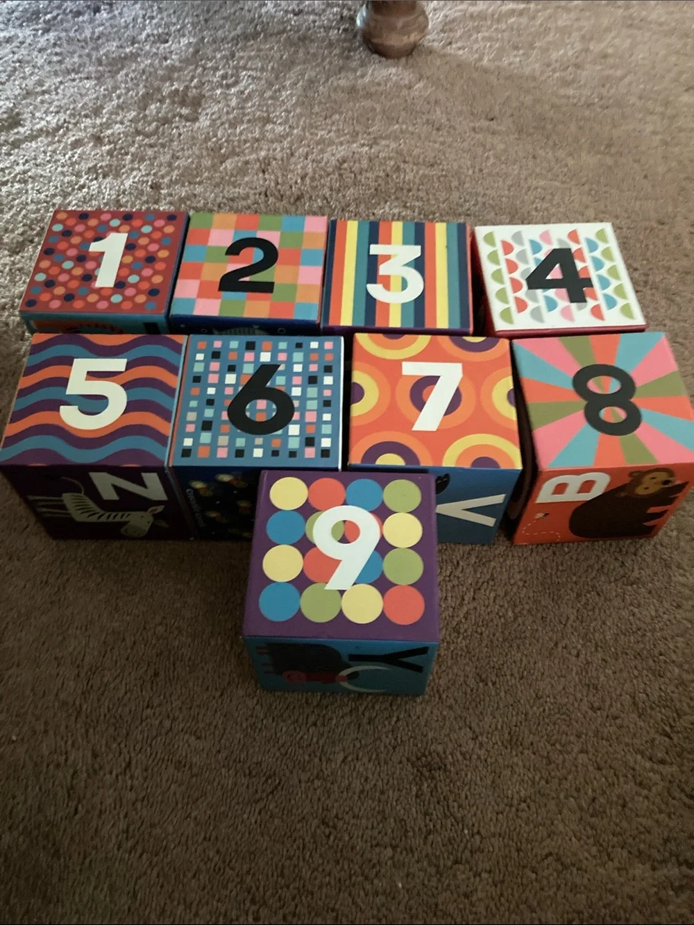 Toddler learning blocks set of 9